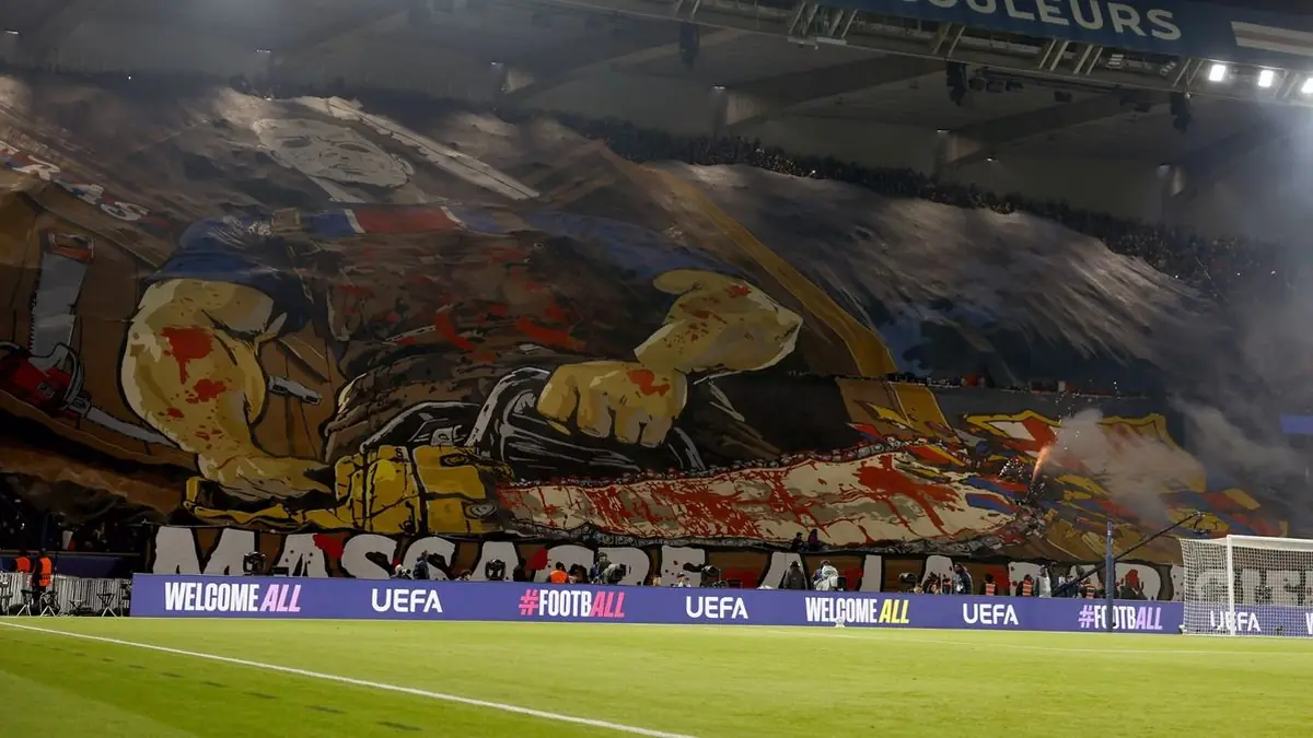 Barcelona report PSG for 'overly aggressive and offensive' tifo that included a chainsaw