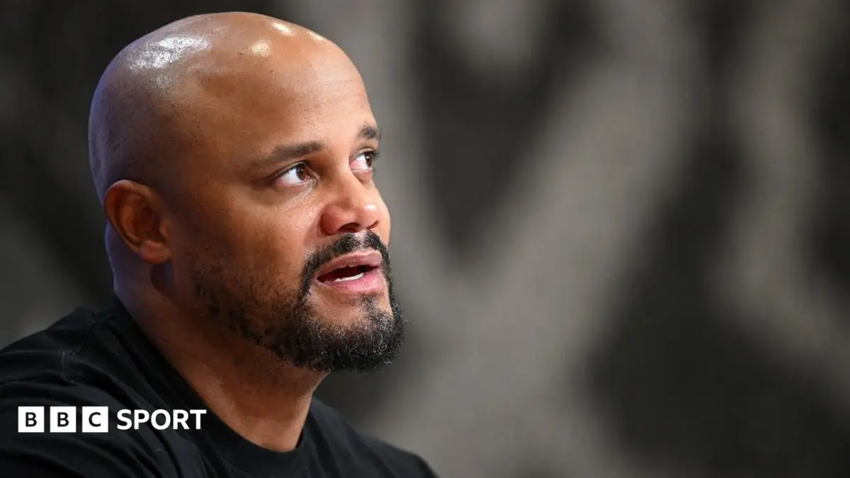 Bayern Munich coach Vincent Kompany's recovery will take 'weeks' after collapse