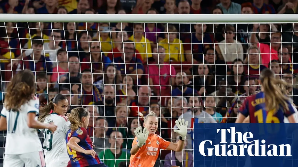 Clàudia Pina hits four as Barcelona score seven goals to demolish Real Madrid