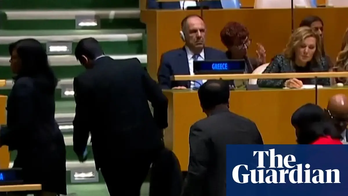 Cuban delegation walks out as Trump calls country a 'failed state' at the United Nations – video
