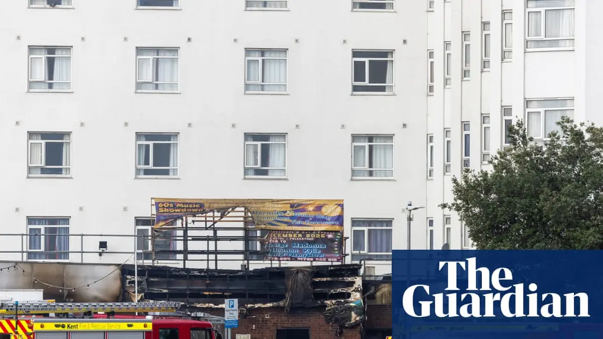 Hundreds evacuated after fire breaks out at seaside hotel in Kent