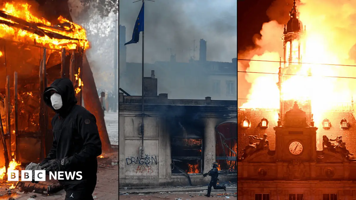 In pictures: French landmarks damaged and destroyed by violent protesters