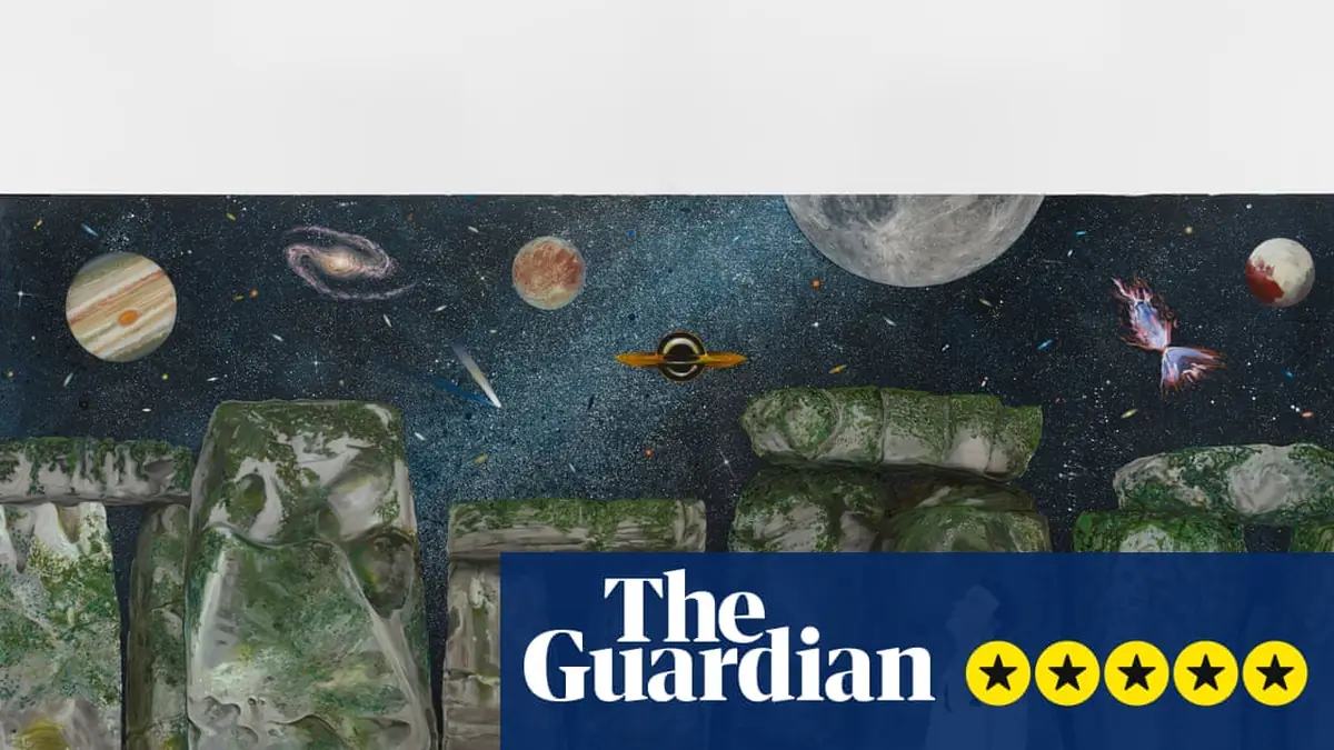 Nicole Eisenman review – ICE-like goons clash with sublime stargazing as America’s magical magpie returns