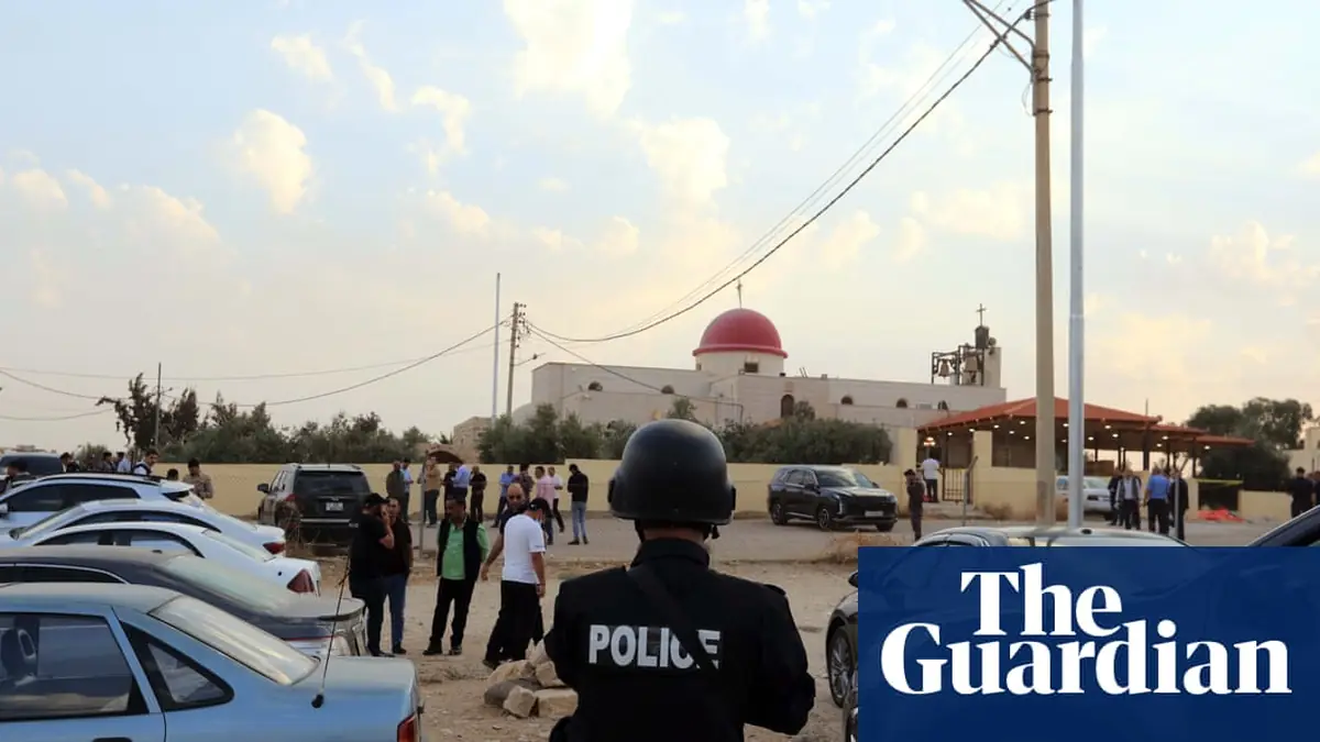 Nine killed and 40 injured after gunmen open fire at church funeral in Jordan