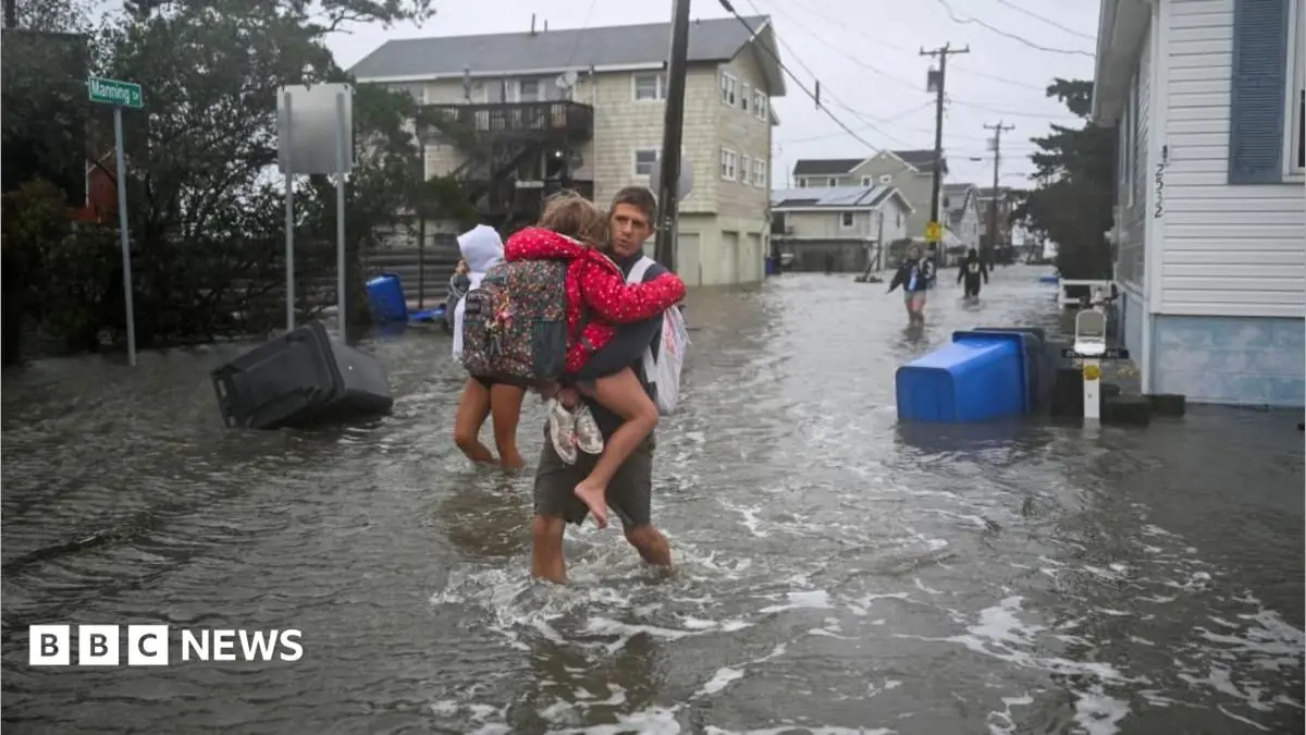 One dead as powerful storm pummels New York and New Jersey