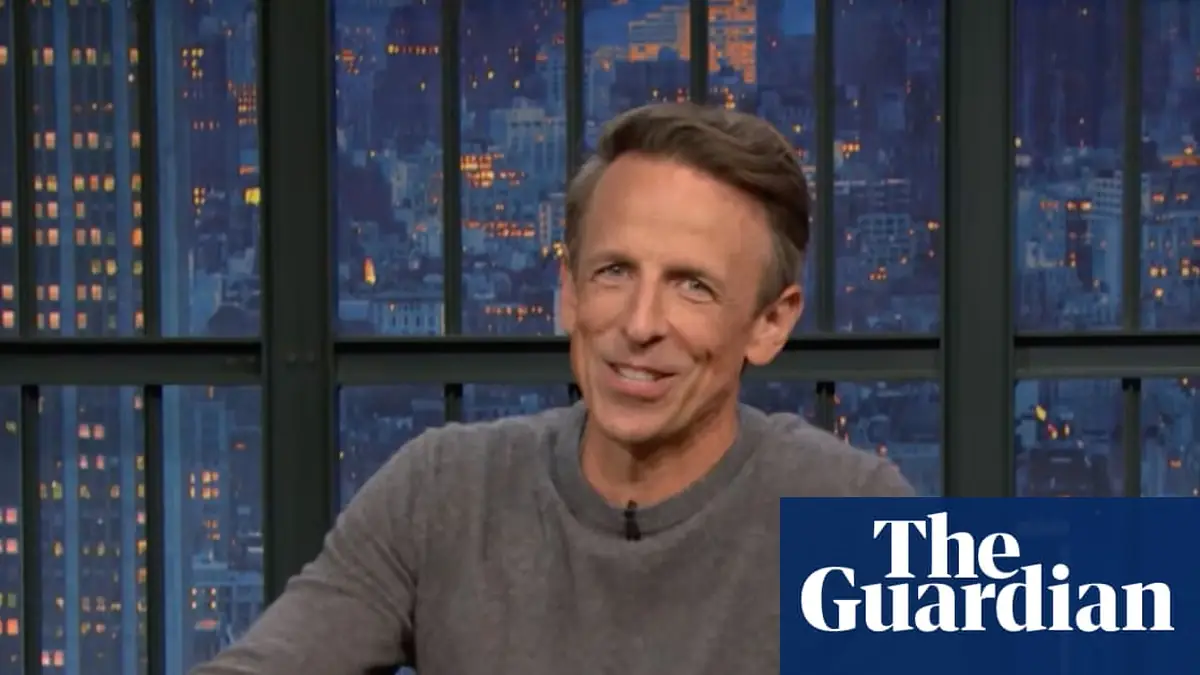 Seth Meyers on Trump canceling $1bn in federal funds: ‘Is he adding a waterslide to the reflecting pool?’