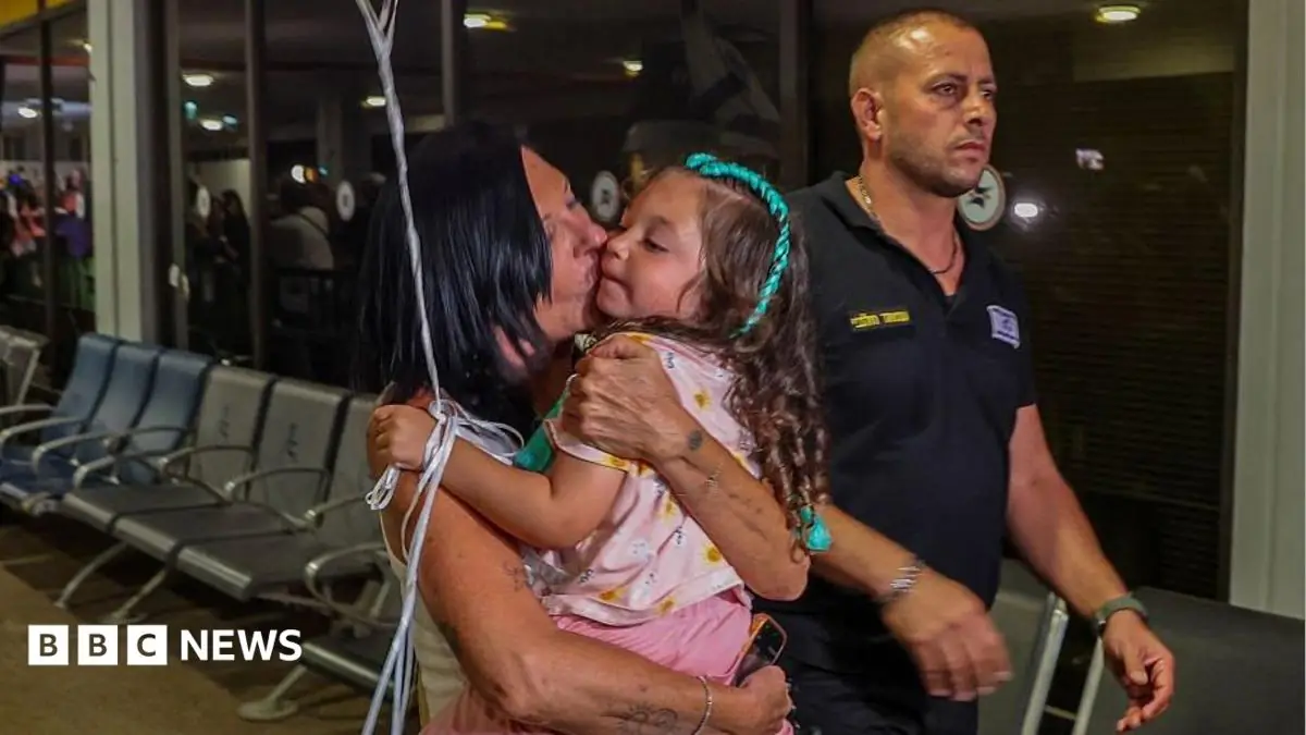 'Shaken and emotional' travellers arrive at Israeli airport