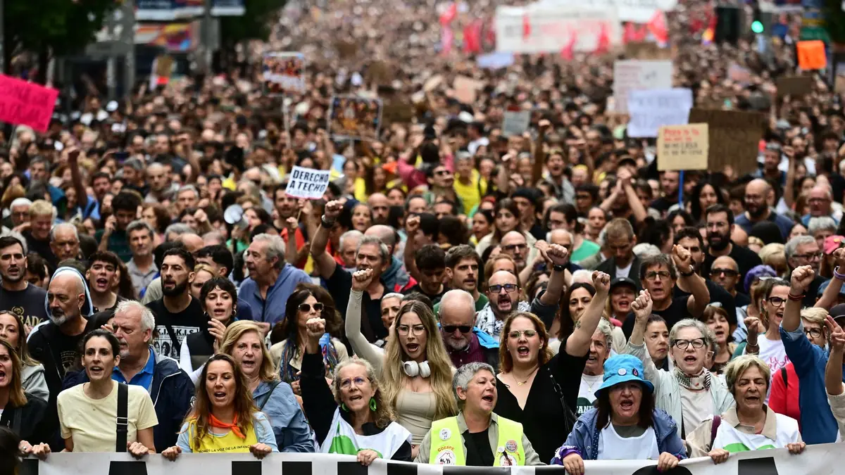 Tens of thousands protest against Spain's housing crisis