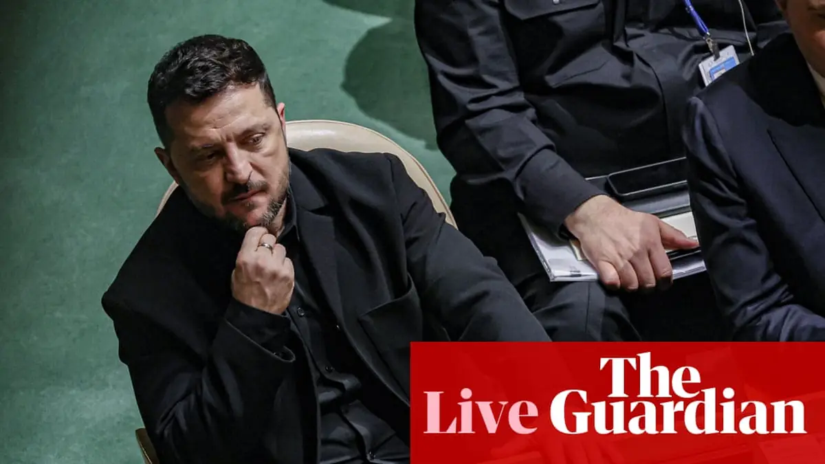 ‘Ukraine did not choose this war’, Volodymyr Zelenskyy tells UN general assembly - live