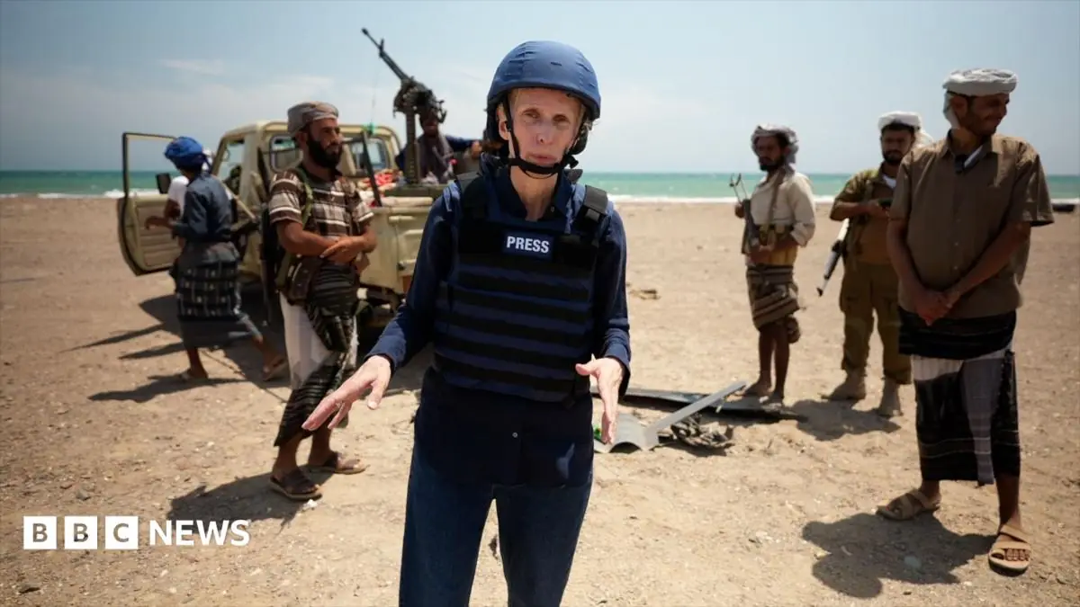 Watch: BBC's Orla Guerin travels with Yemen's southern national security forces